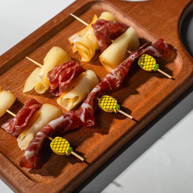 PuTwo Cocktail Picks Handmade Bamboo Toothpicks 100pcs 4.7" in Yellow Pineapples - Image 5